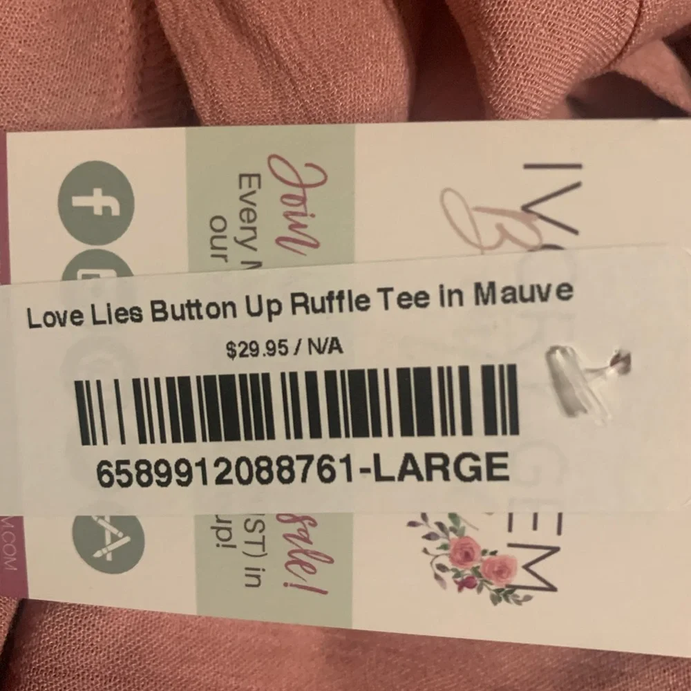 Pink Ruffle Top - Picture 3 of 3